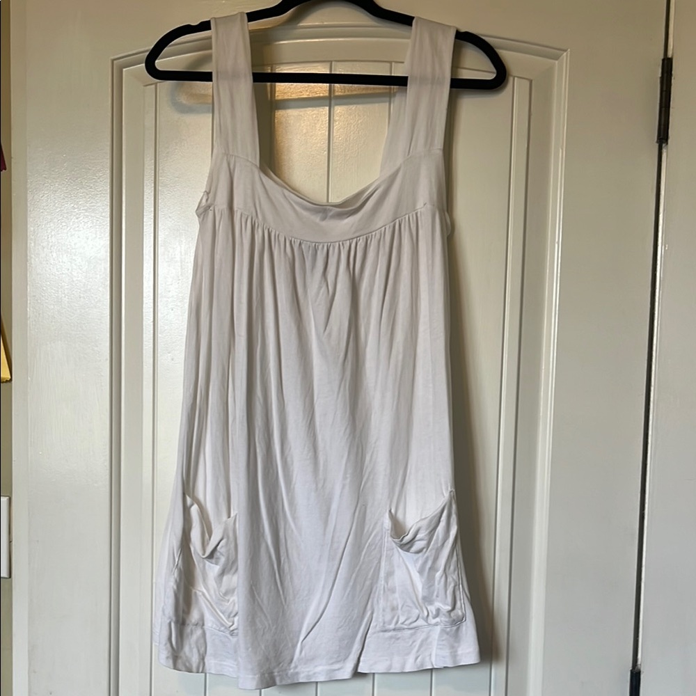 White Mini Dress Perfect Cover - Up